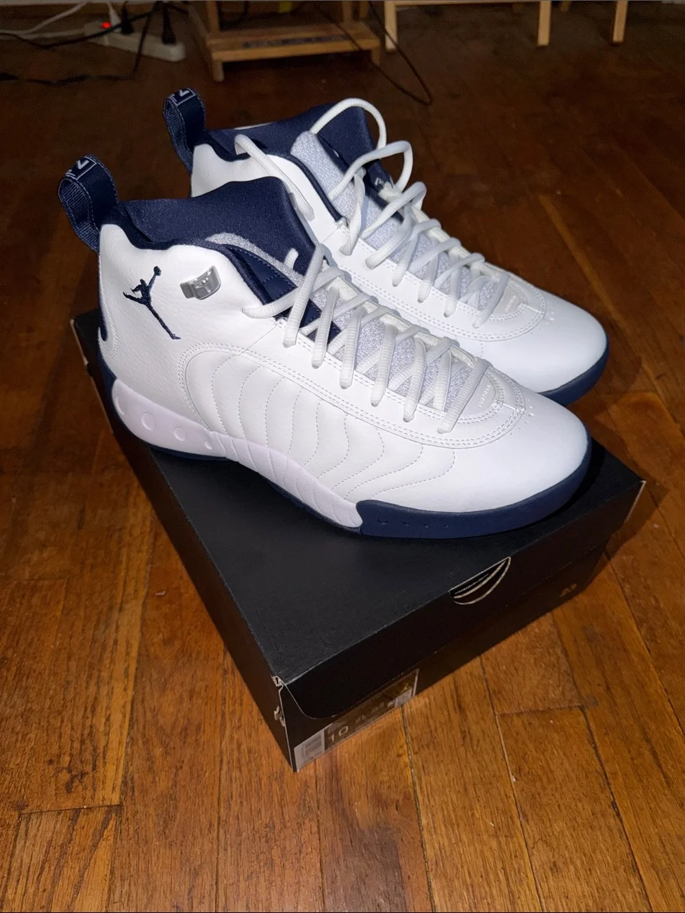 Jordan Jumpman Navy Blue and White